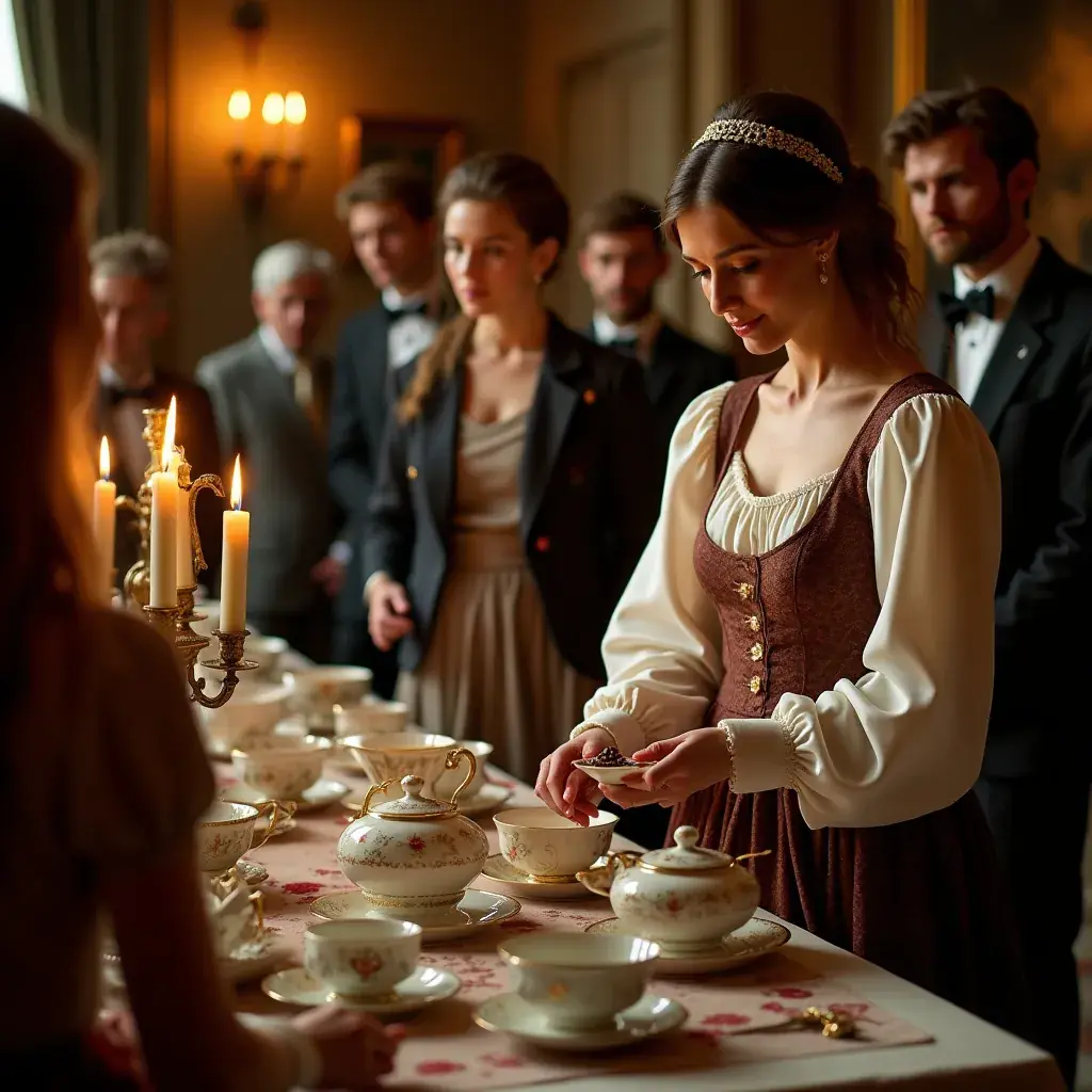 Illustration d'une personne savourant une tasse de thé, symbolisant la tranquillité et la santé.
